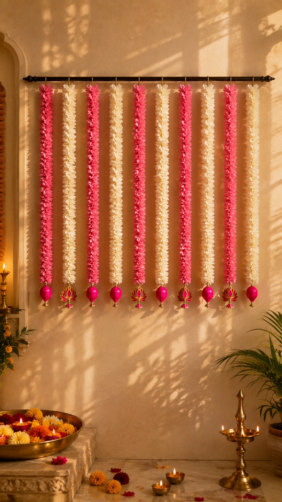 GULABI GENDA LATKAN- SET OF 10 (3ft)