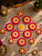 POM POM RANGOLI MAT