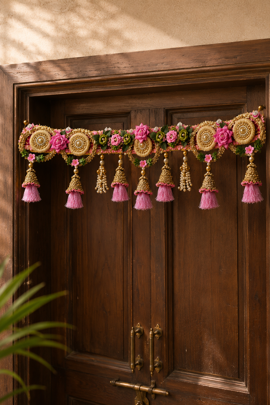 PINK LOTUS & PEARL TORAN