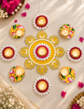 Kamal Rangoli Diya Set