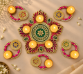 Rajwadi Meenakari Diya Set (SET O 6)