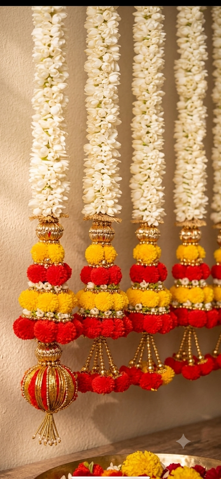 RAJWADI PHOOL LATKAN- SET OF 10 (3ft)