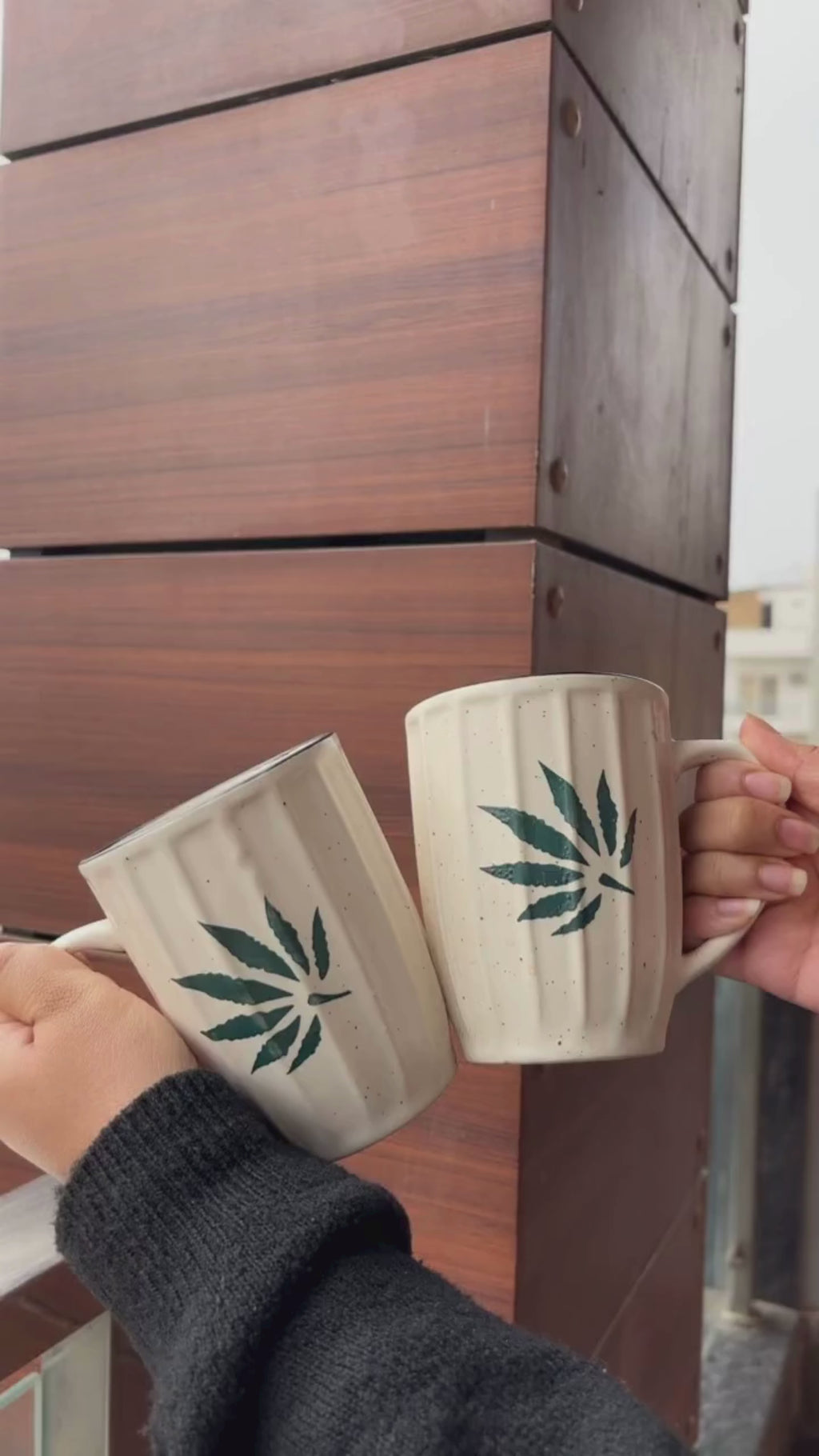 Ivory Fern Artisan Mug