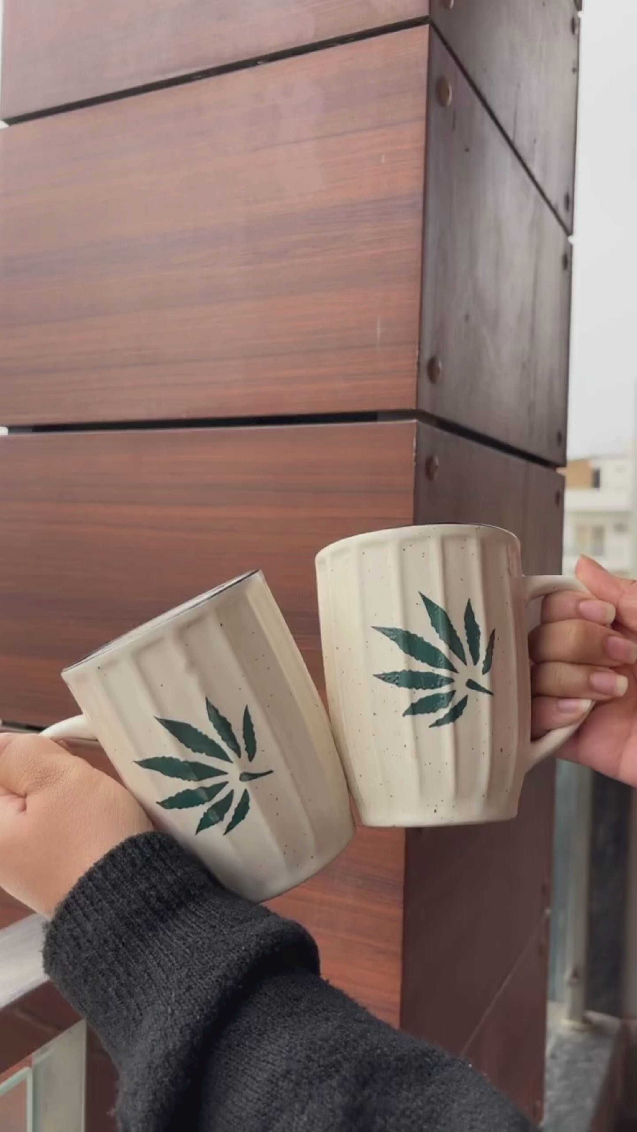 Ivory Fern Artisan Mug